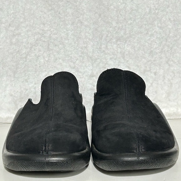 Hammacher Schlemmer Black Walk On Air Slip On Mules Shoes SZ EU 38 US 8-8.5 - Picture 3 of 12